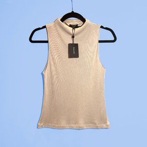 NWT Massimo Dutti Cowl High Neck Tank Top